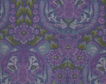 Tula Pink Crouching Tiger Amethyst Eden Freespirit Fabric 1 yard