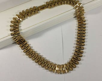 Chain collier necklace Hard Gilded Rare MK140