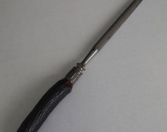 Vintage Sterling Knife Sharpener Stag Horn Handle Sharpening Tool