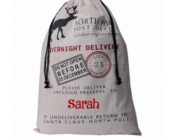 Blank santa sacks