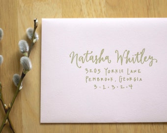 Addressing Wedding Invitations Modern 4