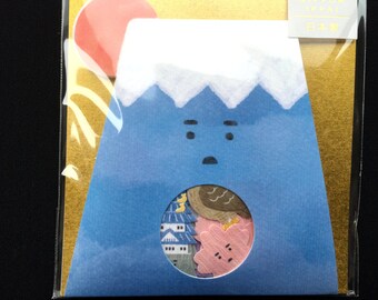 Mount Fuji Stickers - Chiyogami Paper Sticker Flakes - 50 Stickers (S262)