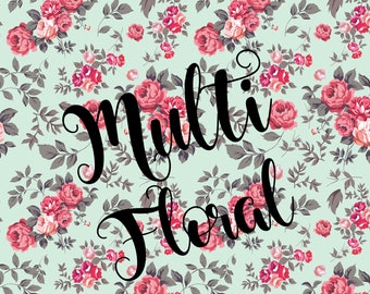 Craft Vinyl, Multi Floral, Adhesive Vinyl, Outdoor 651 Vinyl, HTV, Heat Transfer Vinyl, Iron On Vinyl, Decals, Roses, Flowers, Craft Paper