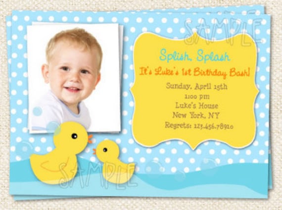 Duck Birthday Invitations 9