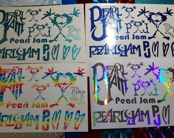 Pearl jam decal sheet