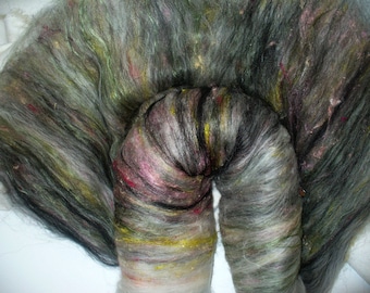 Multi Fibered Batt for Hand Spinning Yarn