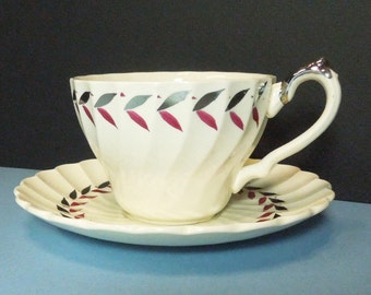 Myott Olde Chelsea Regency handpainted tea cup and saucer