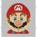 Mario Bros Portrait Head-Machine Embroidery Designs - INSTANT DOWNLOAD