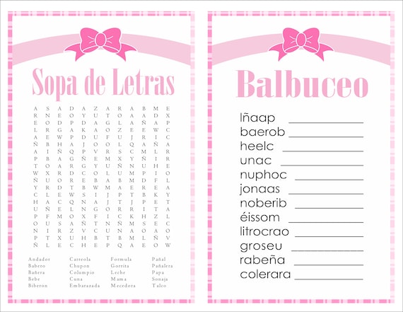 Artículos Similares A 2 In 1 Games Sopa De Letras And Balbuceo Baby