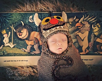 Newborn Photo Prop Baby Boy Where the Wild Things Are
