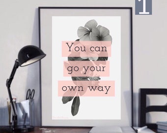 Fleetwood Mac Inspired - Go Your Own Way Lyrics Print. Home decor/wall art. Housewarming/Birthday Gift