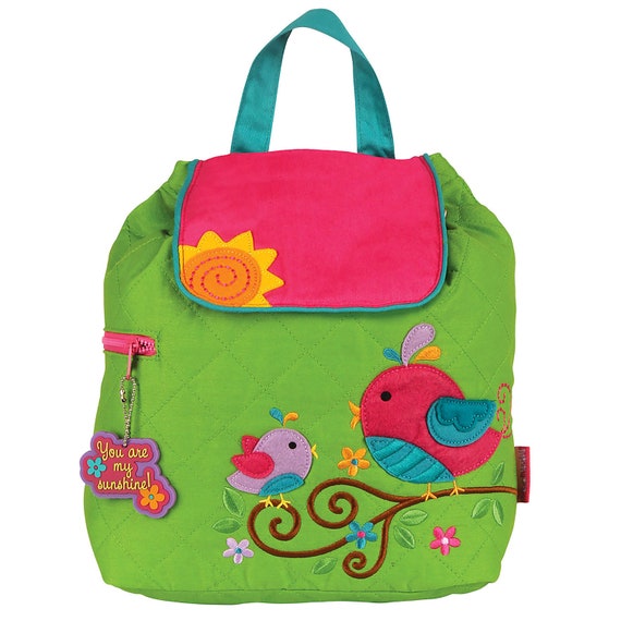 Toddler Stephen Joseph Bird Backpack, Personalized Diaper Bag, Monogrammed Children's Backpack Personalized Bird Backpack. FREE MONOGRAM