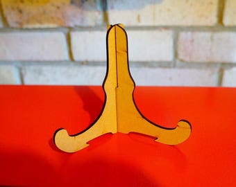 Display Stand Laser Cut MDF, Craft Stall Display, Shop, Point of Sale, Merchandising, Display, Feature, Plate Stand, Book Stand, Rustic