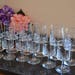 Set of 12 Avon Wine & Water Glasses, Christmas Gift Pattern (1970's) 5.5" and 6.75" Tall, 5 and 9 Fl Oz, Great Etched Victorian Lady Scene