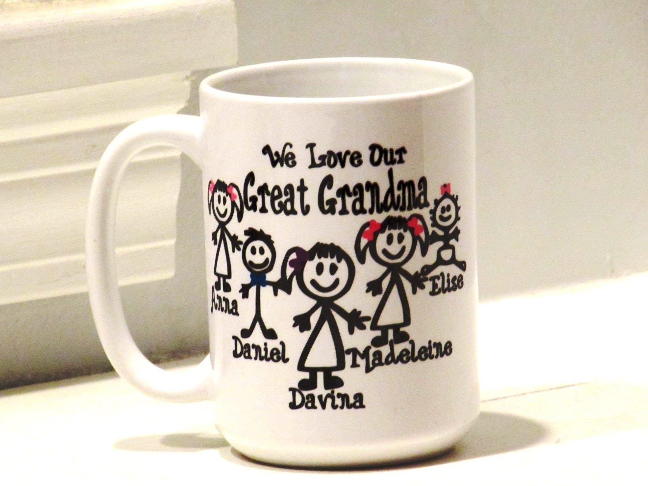 Personalized great grandma gift great grandpa mug unique