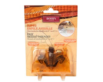 BOHIN Easy Needle Threader at thecottageneedle.com French cross stitch sewing needlecraft hand embroidery patchwork quilting