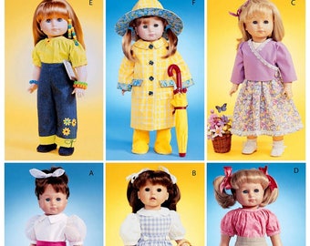 McCalls 4066- Sewing pattern for 18 Inch Doll Clothes- Fits American Girl Dolls
