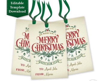 christmas gift tag template