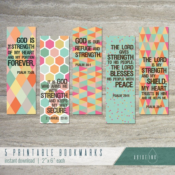 inspirational printable bookmarks feminine strength