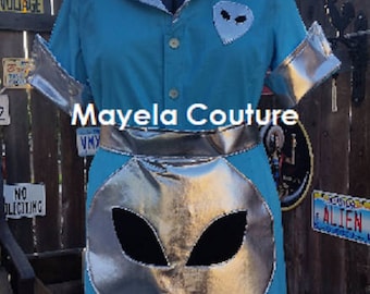 Inspired by Roswell Crashdown Waitress Dress costume cosplay- adult