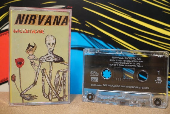 Incesticide by Nirvana Vintage Cassette Tape