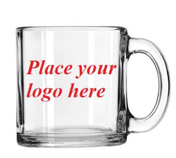 Company Logo Coffee Mugetched Glass Coffee Mugpersonalized