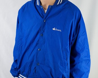 Vintage 90s Schwan's Company Nylon Bomber Jacket Size XL