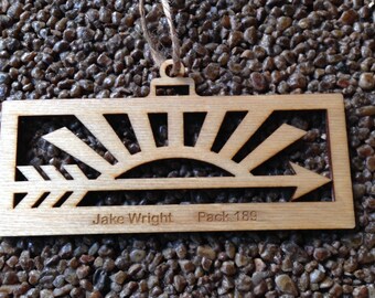 Ornament- Aol - Laser Engraved