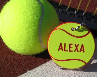 Tennis Gift / Personalized Tennis Gift / Tennis Bag Tags / Tennis Team Gifts