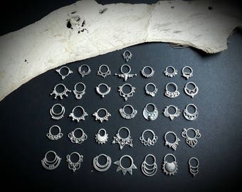 1 x piercing (Helix, setto, naso anello, orecchini...) argento 925