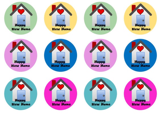 New Home Gift Cupcake Toppers Housewarming New Home Gift Cupcake Toppers Housewarming