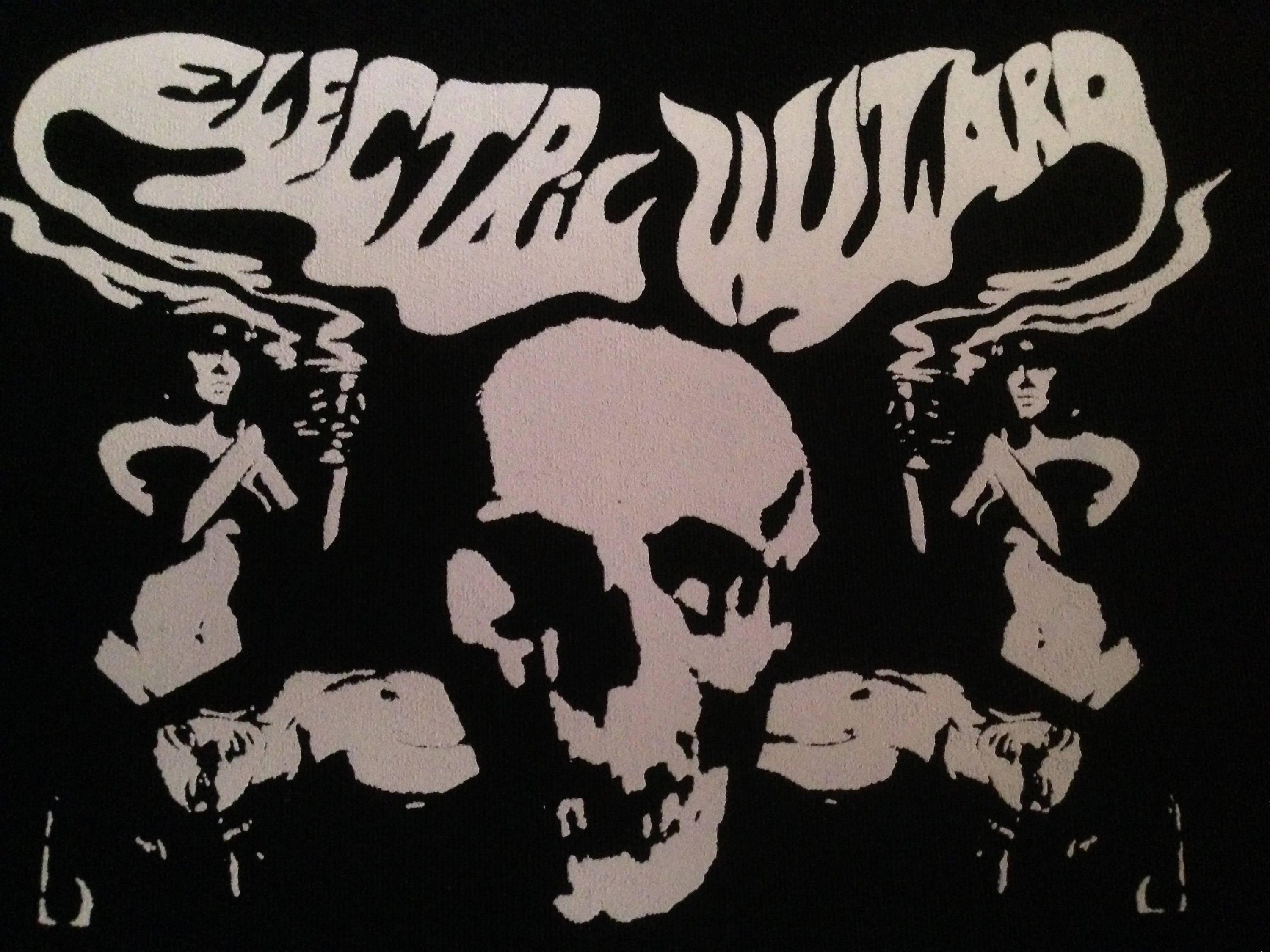 Electric Wizard Satanic Priestess Black Mass Black Canvas