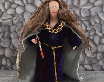 Shakespeare Lady Macbeth Doll Art Miniature Collectible Unique Art Character