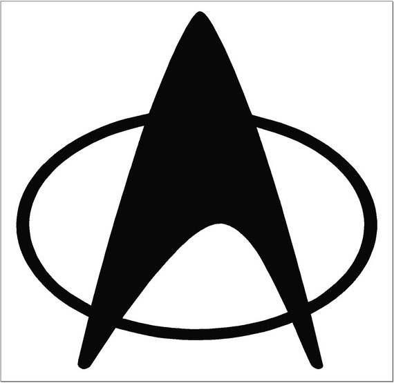 Star Trek Combadge Insignia The Next Generation Logo Vinyl