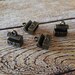 Treasure Chest Charms Antiqued Bronze Pirate Charms Trunk Charms Pirate Treasure Chest Bronze Charms 4 pieces