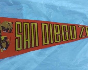 San Diego Zoo Vintage Pennant memorabilia