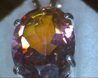 Beautiful Azotic Fire Topaz Pendant