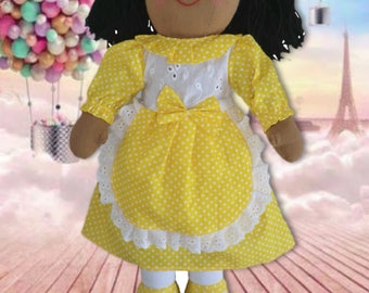 Personalised Rag Doll, Custom Rag Dolls, Embroidered Dolls, New baby girls gift, birthday or baby shower gift, baby girl