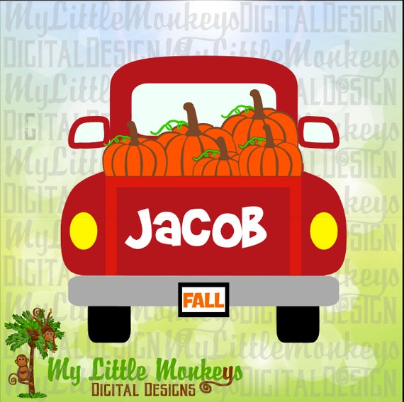 Download Pumpkin SVG Vintage Truck SVG Truck with Pumpkin Fall