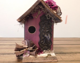 Pink Victorian Birdhouse