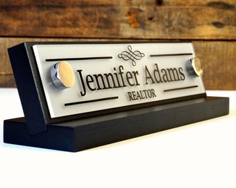 Desk Accessories, Business Sign Decor, Desk Name Plate For Her Birthday Gift 10 x 2.5 inches