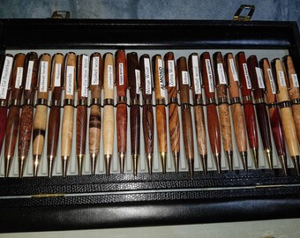 Handmade Wooden Pen - Streamline Ballpoint Twist Pen - Range of Woods - Birthday Gift, Thank-you Gift, Retirement Gift