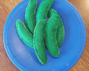 Felt Green Beans