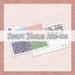 Desert Blooms - Glitter Headers Date Covers - Summer, May, Succulents, Florals, Colorful, Glitter - 1 sticker sheet, Perfect for ECLP
