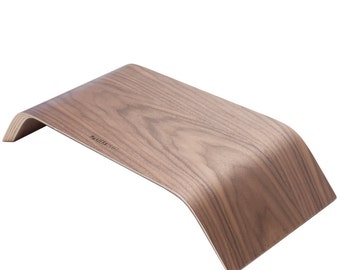 Wood Monitor Riser, Wood Monitor Stand, Computer Stand Handmade out of 100% real Walnut wood. Walnut, Desk Collection.