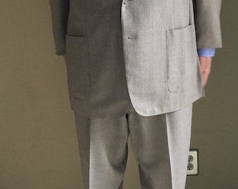 Vintage 1950s Suit With Fabulous Baggy Pleated Pants - Madison Avenue Ad Exec