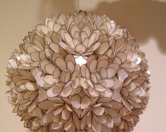 Vintage Capiz Shell Chandelier