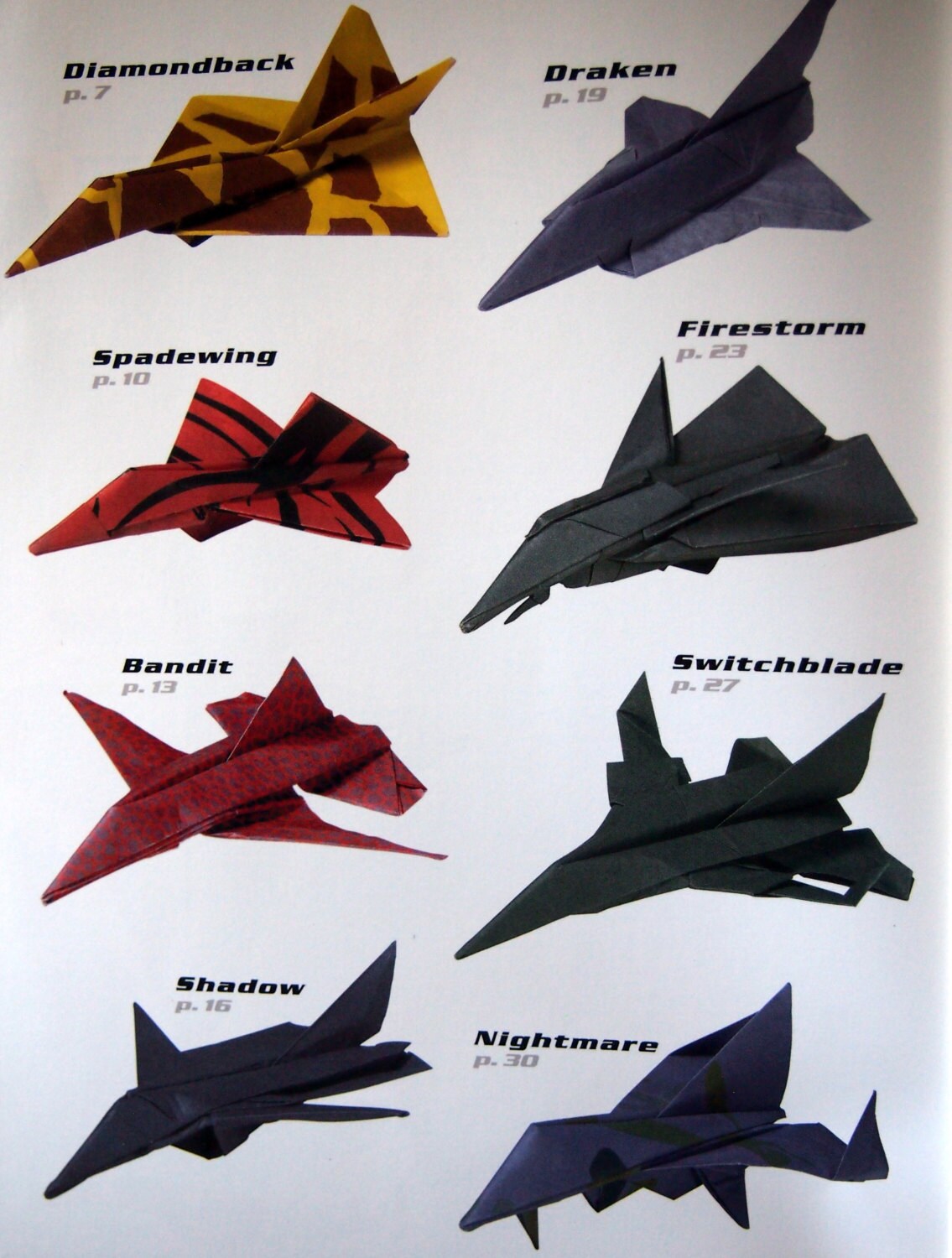 Origami Aircraft By Jayson Merrill Origami Pattern Booklet 2004 From ...