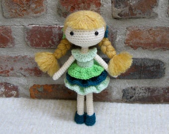 PIA - Amigurumi Doll Crochet Doll finished - Plush Doll Girl