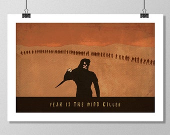 DUNE Inspired Paul Atreides Minimalist Movie Poster Print - 13"x19" (33x48 cm)